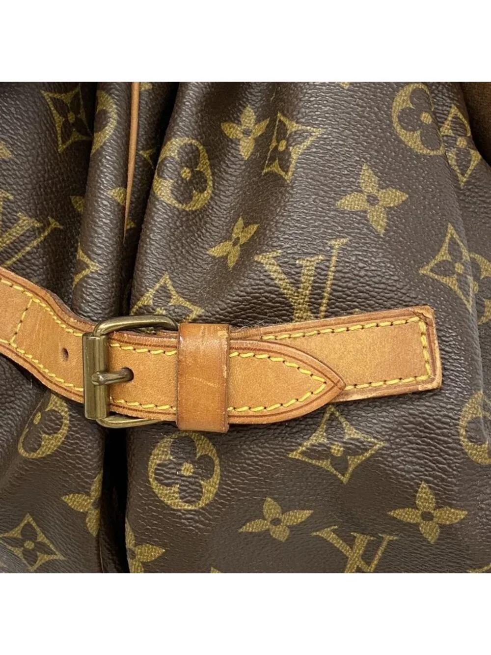 Louis Vuitton Shoulder Bag Monogram Saumur 35 Brown
